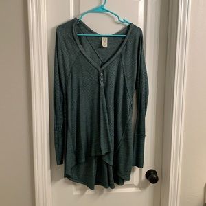 Free people long sleeve shirt- size small